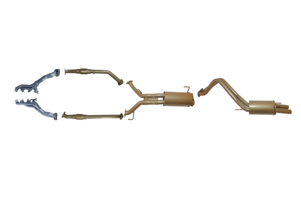 Toyota Landcruiser 200 Series V8 4.7L Petrol 2008 to Sep 2015 - Twin 2 1/2" with Cats and Headers Kit