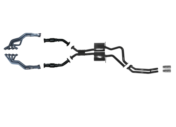 HSV VZ 6.0L 8 Cylinder 1 3/4" Tuned Headers 2 1/2 Inch System With Rear Pipe Only