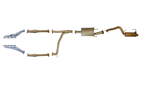 Nissan Patrol Y62 5.6 Litre V8 2013 to 2017 (Series 1-3) - Single 3" with Headers, CATS, Wiring Extensions and Engine Light Adaptors.