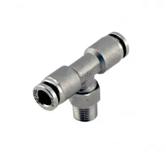 Turbosmart - 1/8" NPT Tee Pushloc Fitting - SS - 1/4"