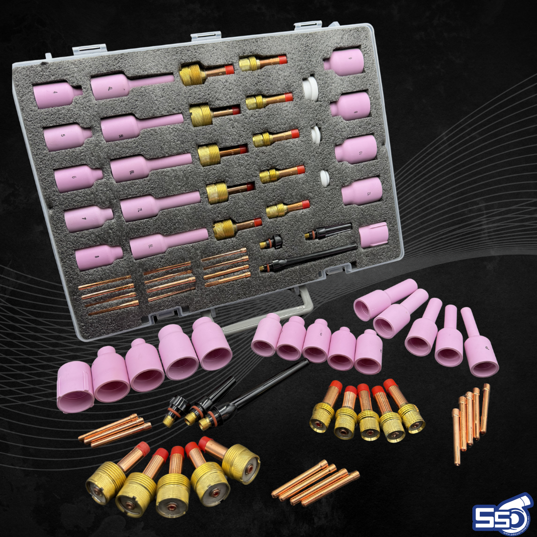 Industrial TIG Kit – Heavy Duty Ceramic Cups for WP17 WP18 WP26 – SsCustom