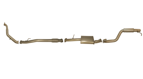 Mitsubishi Challenger PB/PC 2.5L (4D56T) 2009-2015 Manual - Single 3" Exhaust System with Muffler and Resonator