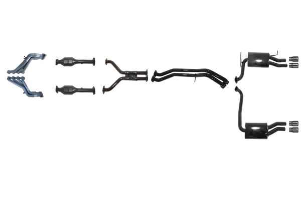 Ford Falcon GT BF 5.4L Boss Tuned Headers And Full System - No Centre Muffler - Duel Outlet