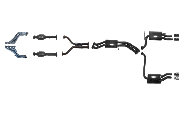 Ford Falcon GT BF 5.4L Boss Tuned Headers And Full System - Duel Outlet