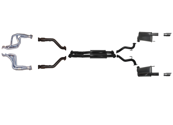 Ford Mustang Convertible 2015 to 2017 5.0L Headers, Cats And Twin 2 1/2 Inch System To Suit RH Drive Only