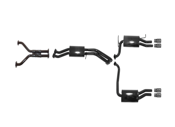 Ford Falcon GT BF 5.4L Boss Cat Back System Duel Outlet with Duel Rear Muffler and Quad Tip Outlet